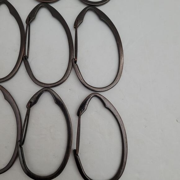 Stylish Metal Shower Curtain Hooks - Set of 12 - Picture 3 of 8